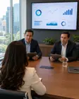 Reunión de trabajo en Lima: dirección de Bräutigam Media con clientes